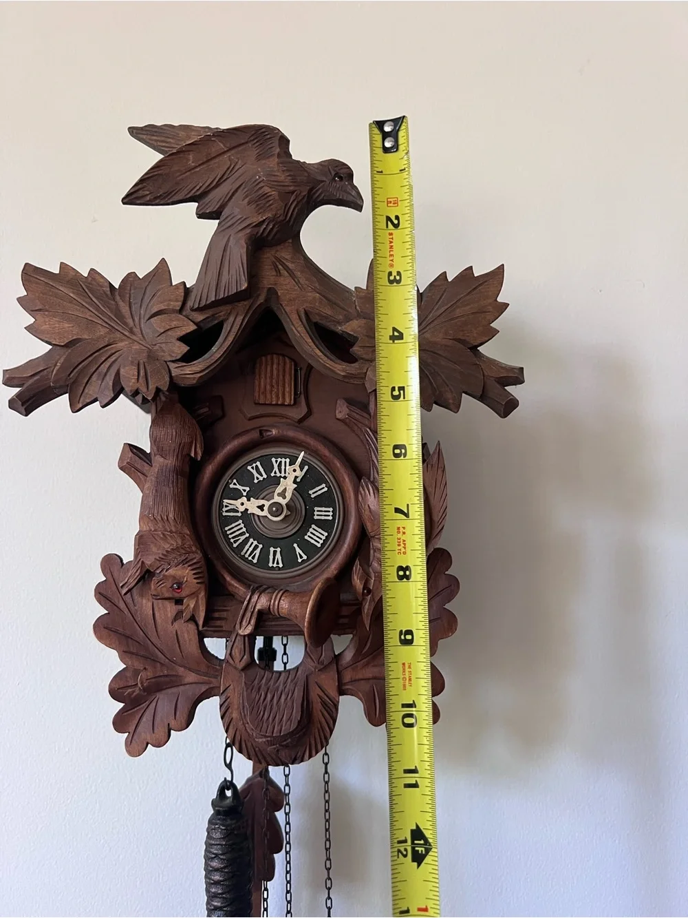 Vintage German Black Forest German Regula Cuckoo Clock Rabbit & Bird Works